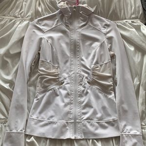 Zella white zip up